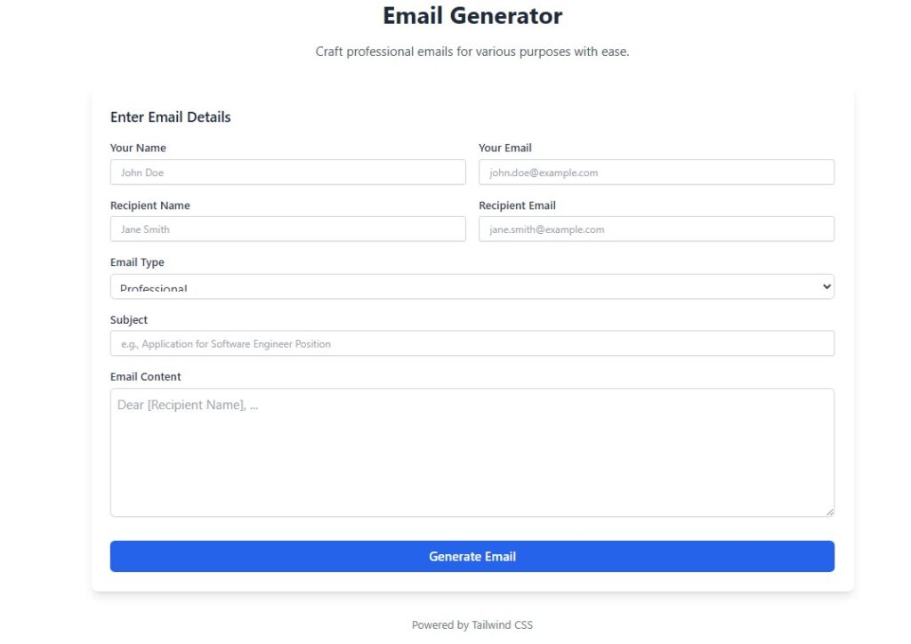 Email Generator